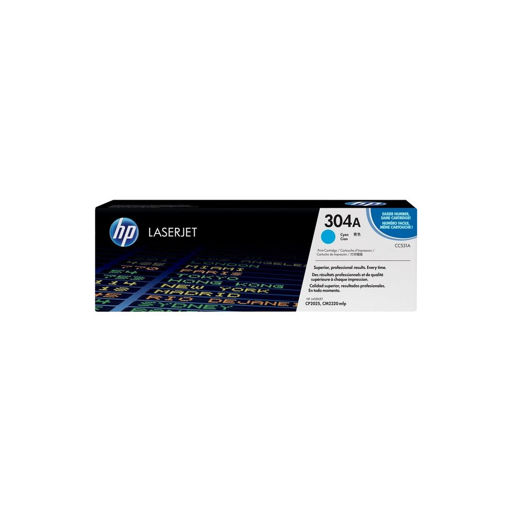 HP Cartuccia Toner originale ciano LaserJet 304A