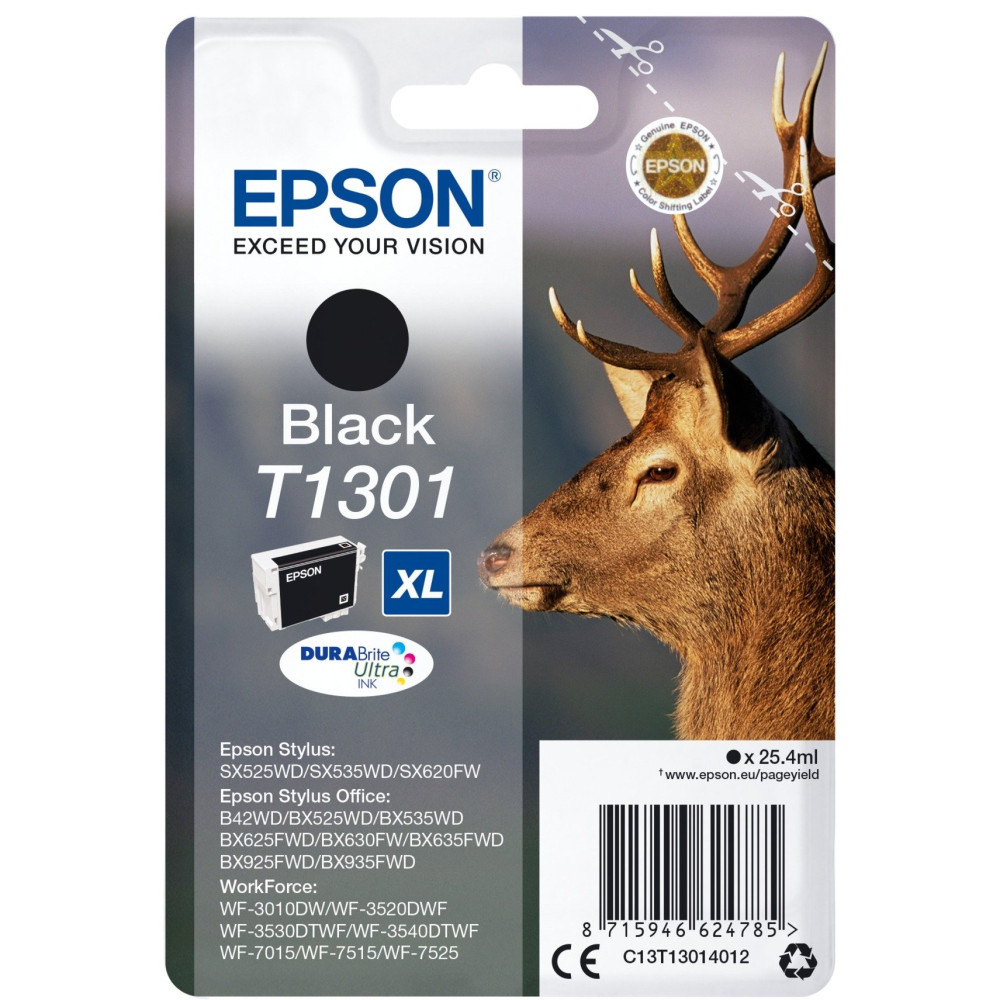 Epson Stag Cartuccia Nero, Inchiostro