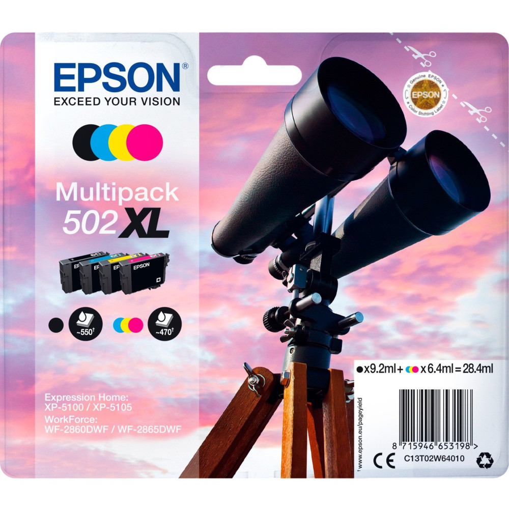 Epson Multipack 4-colours 502XL Ink, Inchiostro