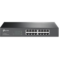 TP-Link TL-SG1016D Non gestito Gigabit Ethernet (10/100/1000) Nero, Interruttore