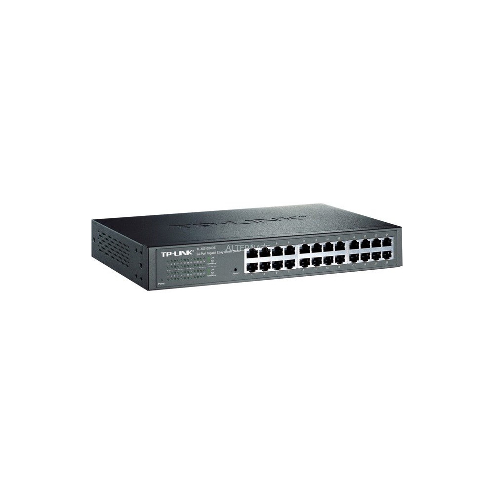 TP-Link TL-SG1024DE Gestito L2 Gigabit Ethernet (10/100/1000) 1U Nero, Interruttore