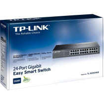 TP-Link TL-SG1024DE Gestito L2 Gigabit Ethernet (10/100/1000) 1U Nero, Interruttore