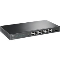 TP-Link Omada TL-SG2428P Gestito L2/L2+ Gigabit Ethernet (10/100/1000) Supporto Power over Ethernet (PoE) 1U Nero, Interruttore