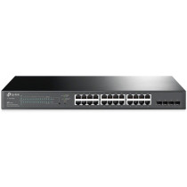 TP-Link Omada TL-SG2428P Gestito L2/L2+ Gigabit Ethernet (10/100/1000) Supporto Power over Ethernet (PoE) 1U Nero, Interruttore
