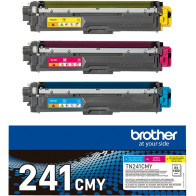 Brother TN-241CMY cartuccia toner 3 pz Originale Ciano, Magenta, Giallo