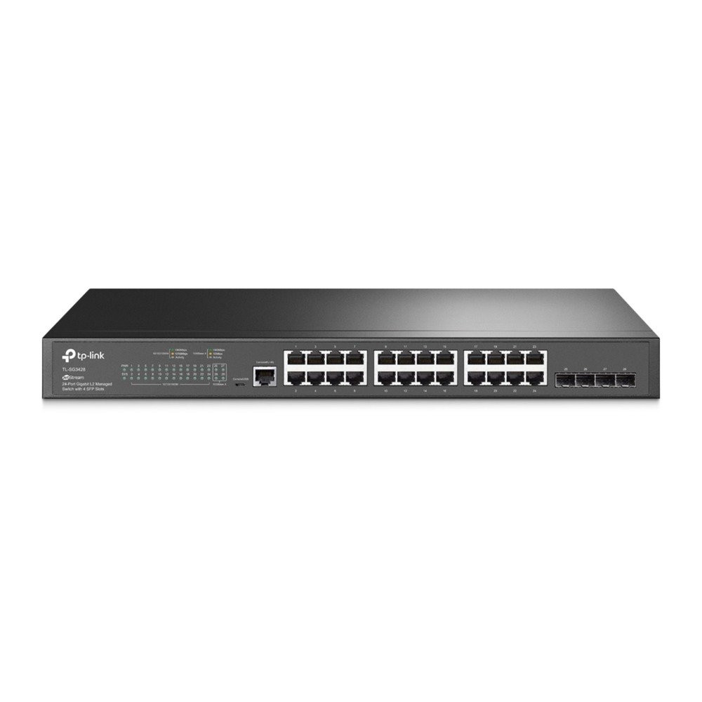 TP-Link Omada SG3428 switch di rete Gestito L2/L3 Gigabit Ethernet (10/100/1000) 1U Nero, Interruttore