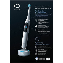 Braun iO Series 10 Adulto Spazzolino rotante-oscillante Bianco, Spazzolino da denti elettrico