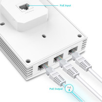 TP-Link Omada EAP655-Wall 2402 Mbit/s Bianco Supporto Power over Ethernet (PoE), Punto di accesso