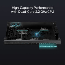 TP-Link Omada ER8411 router cablato Gigabit Ethernet Nero