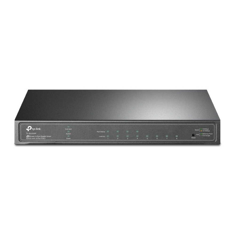 TP-Link Omada TL-SG2008P Gestito L2/L2+ Gigabit Ethernet (10/100/1000) Supporto Power over Ethernet (PoE) Nero, Interruttore