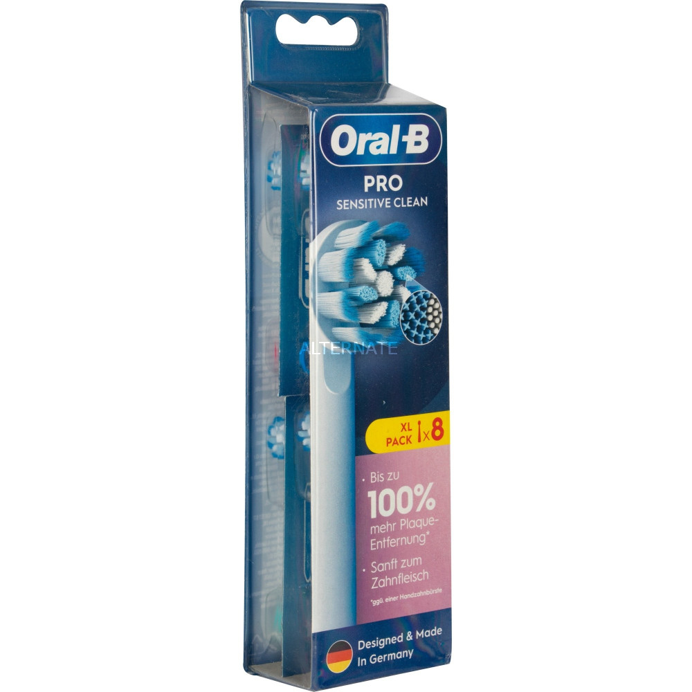 Braun Sensitive Clean 8 pz Bianco, Testina