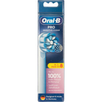 Braun Sensitive Clean 8 pz Bianco, Testina