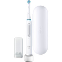 Braun iO Series 4 Quite Adulto Spazzolino rotante Bianco, Spazzolino da denti elettrico