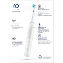Braun iO Series 4 Quite Adulto Spazzolino rotante Bianco, Spazzolino da denti elettrico