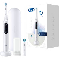Braun iO Series 8N Adulto Spazzolino a vibrazione Bianco, Spazzolino da denti elettrico