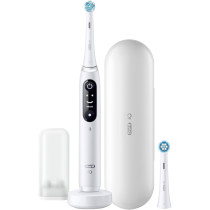 Braun iO Series 8N Adulto Spazzolino a vibrazione Bianco, Spazzolino da denti elettrico