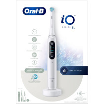 Braun iO Series 8N Adulto Spazzolino a vibrazione Bianco, Spazzolino da denti elettrico