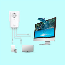 TP-Link TL-PA8033P KIT adattatore di rete PowerLine 1300 Mbit/s Collegamento ethernet LAN Bianco 2 pz, PowerLAN