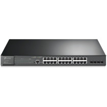 TP-Link Omada SG3428MP switch di rete Gestito L2+ Gigabit Ethernet (10/100/1000) Supporto Power over Ethernet (PoE) 1U Nero, Int