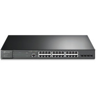 TP-Link Omada SG3428MP switch di rete Gestito L2+ Gigabit Ethernet (10/100/1000) Supporto Power over Ethernet (PoE) 1U Nero, Int