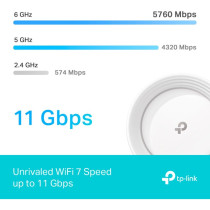 TP-Link Deco BE65 Tri-band (2,4 GHz/5 GHz/6 GHz) Wi-Fi 7 (802.11be) Bianco 4 Interno, Router