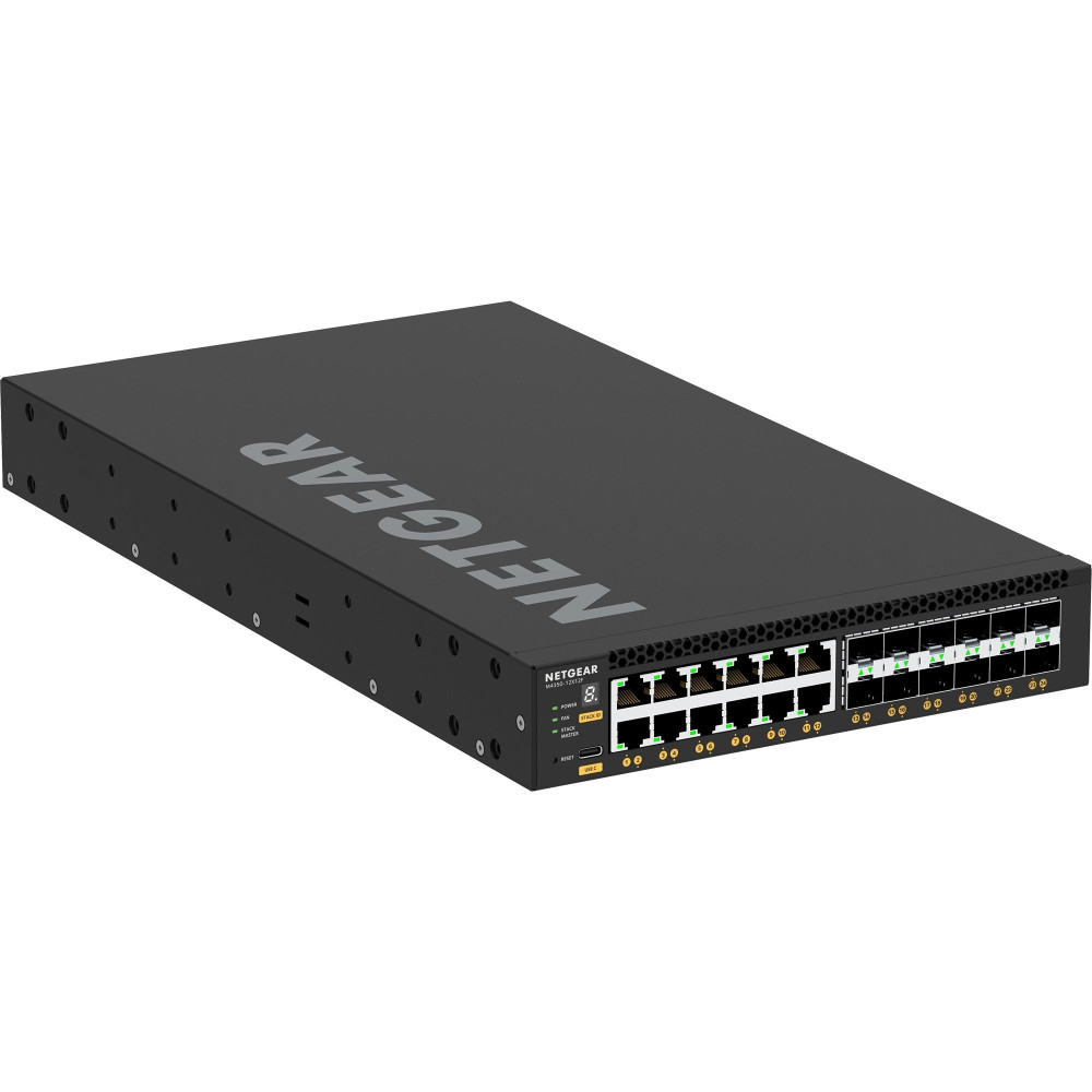 Netgear M4350-12X12F Gestito L3 10G Ethernet (100/1000/10000) 1U Nero, Interruttore