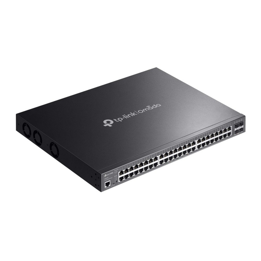 TP-Link Omada SG3452XP switch di rete Gestito L2+ Gigabit Ethernet (10/100/1000) Supporto Power over Ethernet (PoE) 1U Nero, Int