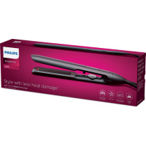 Philips Serie 5000 Piastra per capelli nera con tecnologia termoprotettiva BHS510/00, Raddrizzatore capelli
