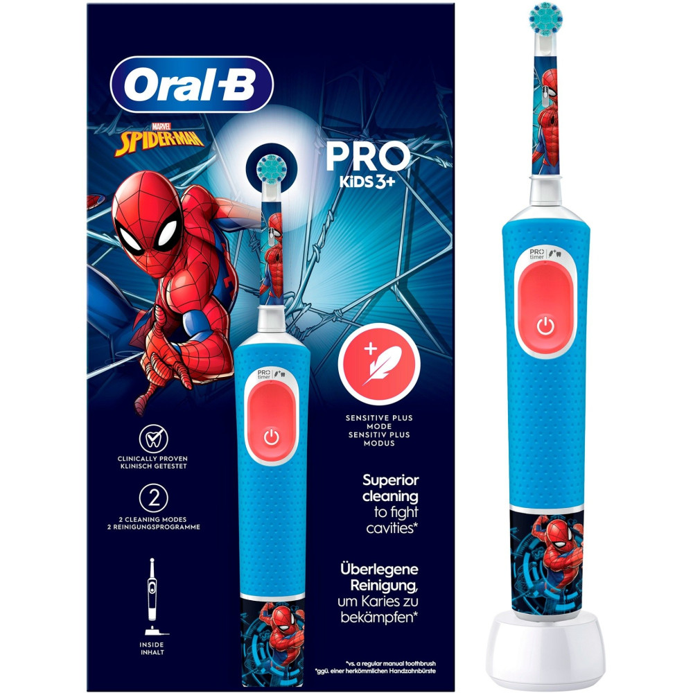 Braun Oral-B Vitality Pro 103 Kids Mix Frozen/Spiderman, Spazzolino da denti elettrico