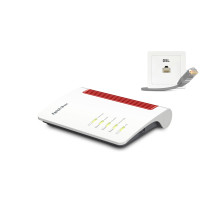 FRITZ!Box 7530 AX router wireless Gigabit Ethernet Dual-band (2.4 GHz/5 GHz) 3G Bianco