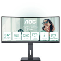 AOC CU34P3CV Monitor PC 86,4 cm (34") 3440 x 1440 Pixel UltraWide Quad HD LED Nero, Monitor LED