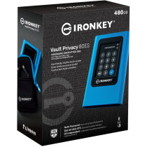 Kingston IronKey 960GB Vault Privacy 80 XTS-AES 256-bit SSD esterno crittografato, Disco a stato solido