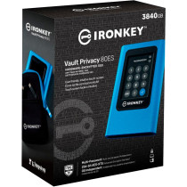 Kingston IronKey 3840GB Vault Privacy 80 XTS-AES 256-bit SSD esterno crittografato, Disco a stato solido