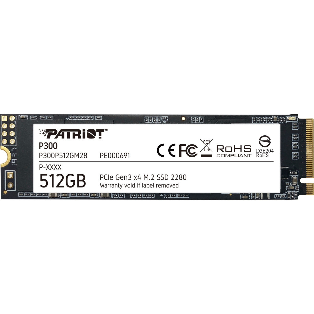 Patriot P300P512GM28 drives allo stato solido M.2 512 GB PCI Express NVMe, Disco a stato solido