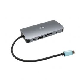 I-TEC NANO DOCKING STATION USB-C HDMI-VGA CON PORTA LAN, POWER DELIVERY 100W, RIVESTIMENTO IN METALLO - C31NANODOCKVGAPD