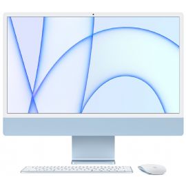 APPLE IMAC REFURBISHED 24 (2021) M1 8 CPU 7 GPU 8GB 256GB SSD BLUE PRIVO DI KIT TAST+MOUSE GRAD A - MJV93LL-BL-A3