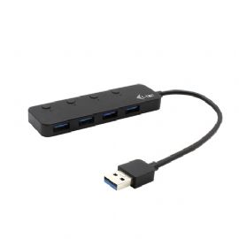 I-TEC HUB 4 PORTE USB 3.0 METAL, ON/OFF INDIVIDUAL SWITCHES - U3CHARGEHUB4