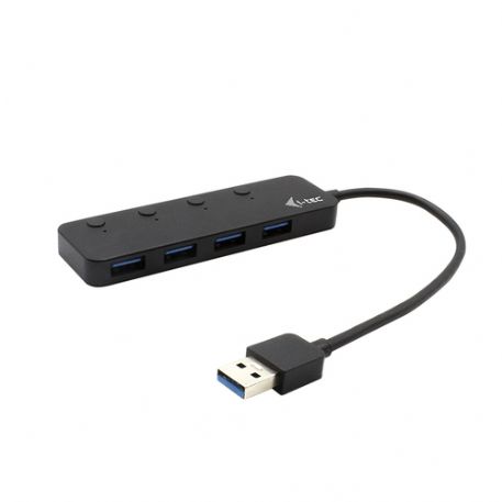 I-TEC HUB 4 PORTE USB 3.0 METAL, ON/OFF INDIVIDUAL SWITCHES - U3CHARGEHUB4