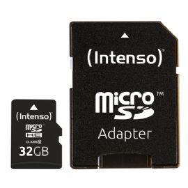 INTENSO MICRO SDHC 32GB CLASSE 10 + ADATTATORE SD - 3413480