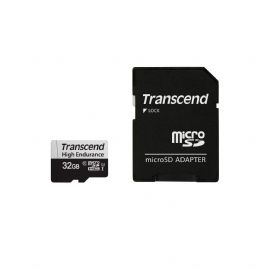 TRANSCEND MEMORY CARD 32GB microSD w/ adapter U1, High Endurance - TS32GUSD350V