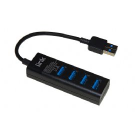 LINK HUB 4 PORTE USB 3.0 CON CAVO CM 15 - LKHUB304