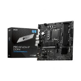 MSI MB B760, PRO B760M-P DDR4, LGA 1700, 4DDR4, 1PCI-Ex16, 2PCI-Ex1, 2M.2, 4SATA3, MATX - PRO B760M-P DDR4
