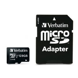 VERBATIM MICRO SDXC 128GB CLASSE 10 + ADATTATORE - 44085