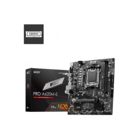 MSI MB AMD A620, A620M-E PRO AM5 2DDR5,1PCI-Ex16,1PCI-Ex1,1M.2,4SATA3,6USB - PRO A620M-E