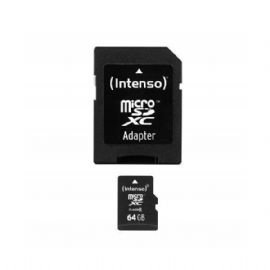 INTENSO MICRO SDHC 64GB CLASSE 10 + ADATTATORE SD - 3413490