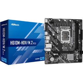 ASROCK MB H610, H610M-HDV/M.2 R.0, LGA 1700, 2DDR4, M2, MATX - H610M-HDV⁄M.2 R2.0