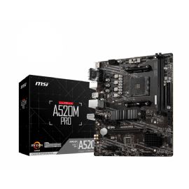 MSI MB AMD A520, A520M PRO, AM4, 2DDR4, 1PCI-Ex16, 1M2, 4SATA3, 6USB3 - A520M PRO