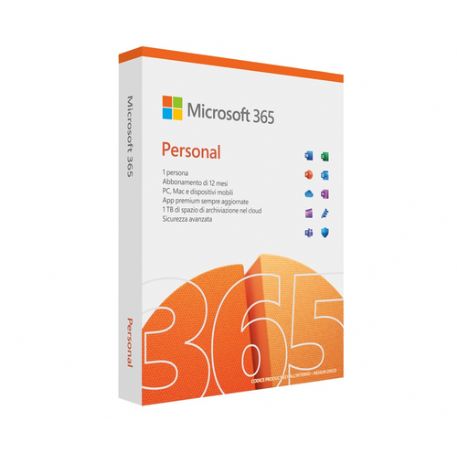 MICROSOFT M365 PERSONAL ITALIAN SUBSCR 1YR EUROZONE MEDIALESS P10 - QQ2-01746