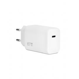 VULTECH CARICATORE ADATTATORE UNIVERSALE 1 PORTA TYPE-C PD67 QC 3.0 GaN 67W PPS, BIANCO - CC-167PDCUGWH