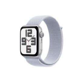Apple Watch SE GPS 44mm Argento Cassa Alluminio con Cinturino Sport Loop Nuvola Blu - MXET3QL/A